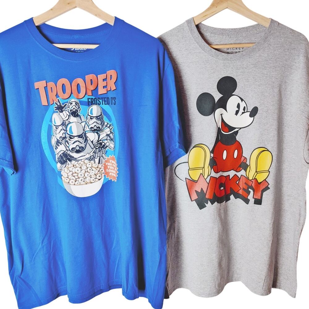 Funko Star Wars & Disney Mickey XL Shirt Bundle